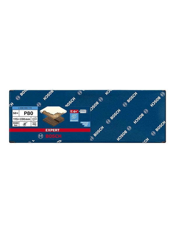 Expert M480 schuurnet voor vlakschuurmachines 115 x 230 mm, K80 - 1 stuk(s)