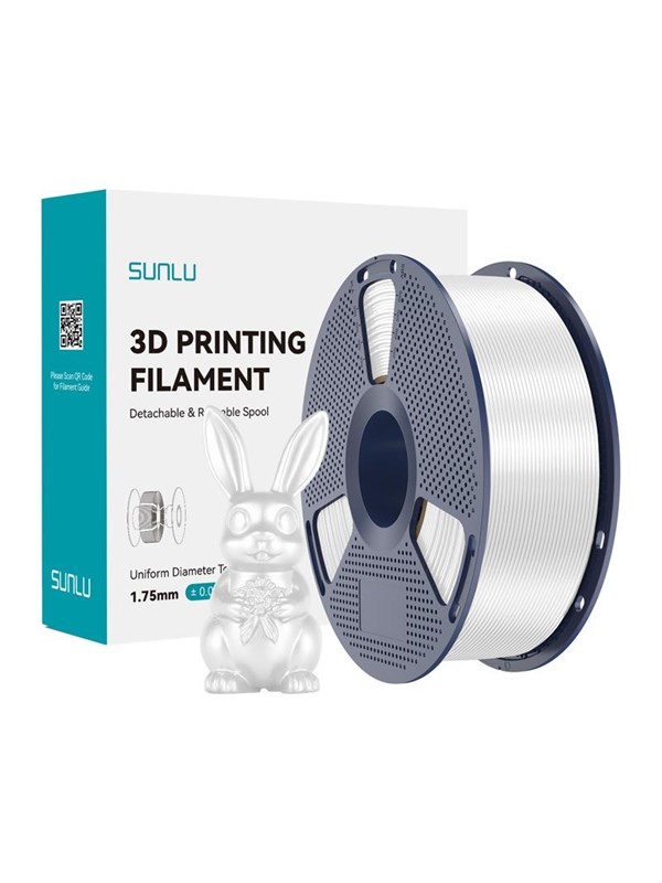 Sunlu PLA+ Silk Filament (White)
