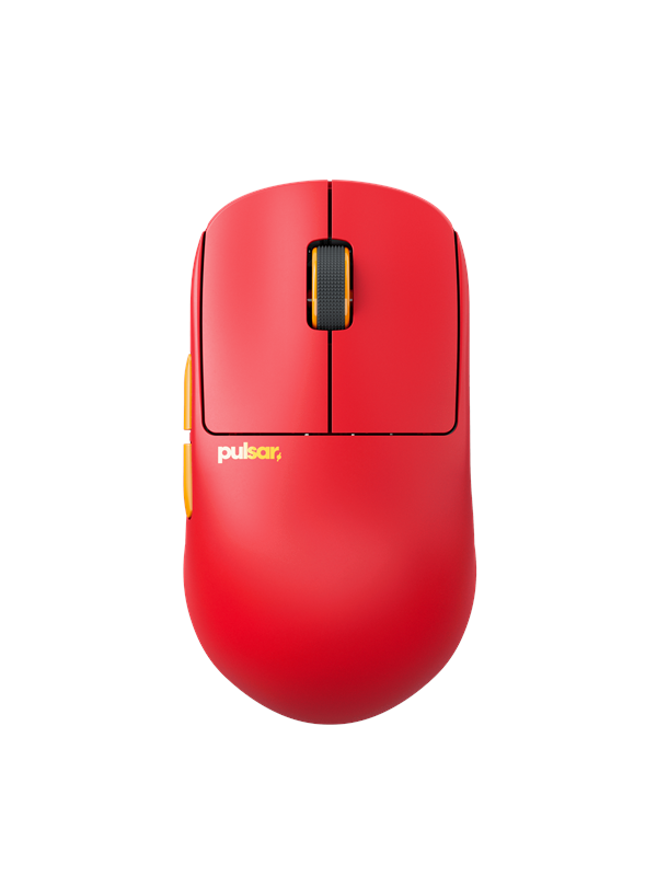 Pulsar X2H CrazyLight Medium Wireless (Volcano) - Gaming muis - Optisch - 5 knoppen - Rood