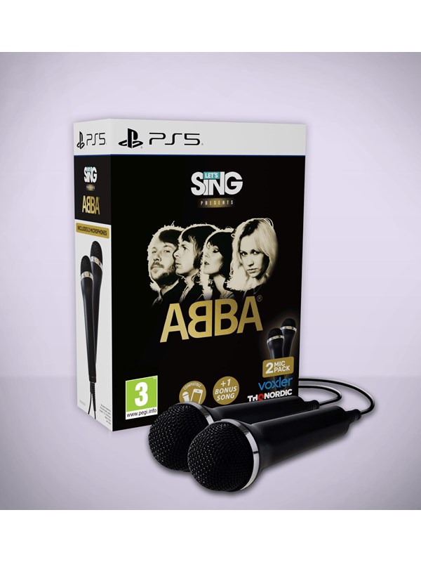 THQ Nordic - Let's Sing ABBA 2 Mic Bundle - PlayStation 5 - Karaoke Game - Inclusief 2 Microfoons