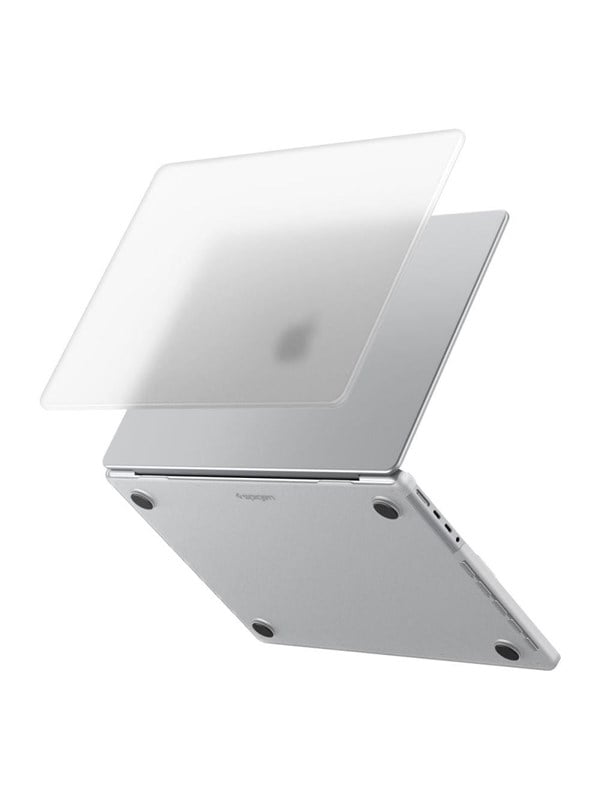 Spigen | Hoes Geschikt voor Macbook Pro 14 Inch (M5/M4/M3/M2/M1) | Air Skin | Back Cover | Verhoogde TPU-Voetjes | Hardcase Transparant