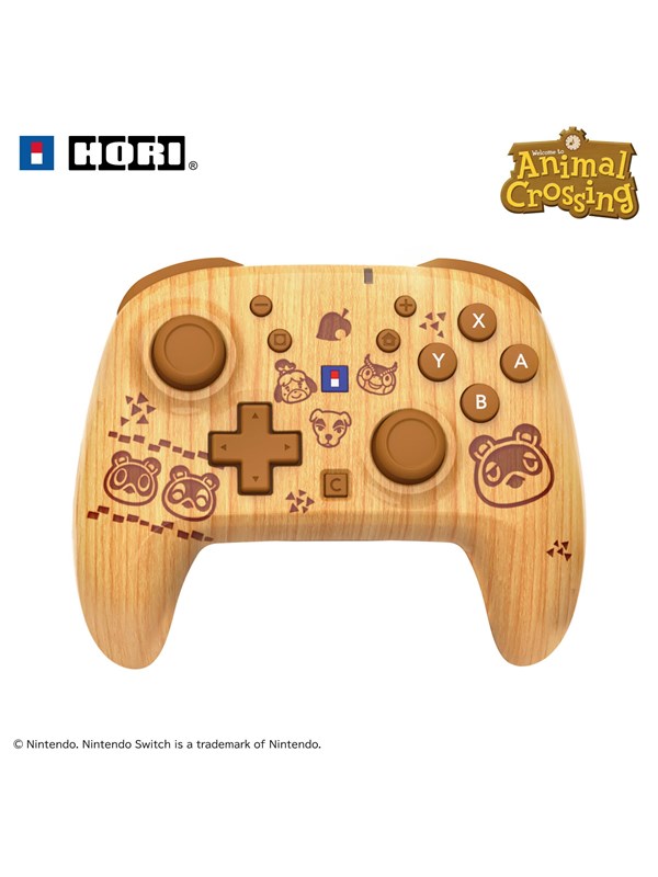 HORI Wireless PAD Turbo - Animal Crossing Brown - Switch 2 - Wireless Controller - Nintendo Switch 2