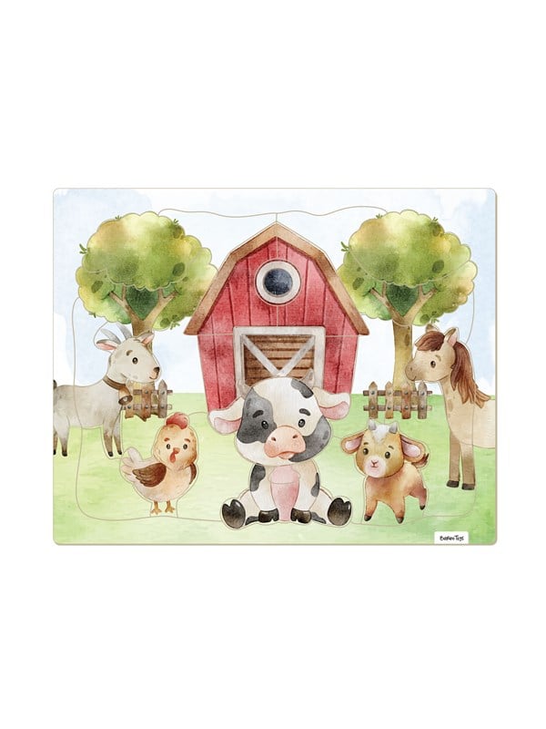Barbo Classic Framed Cardboard Puzzle - Farm