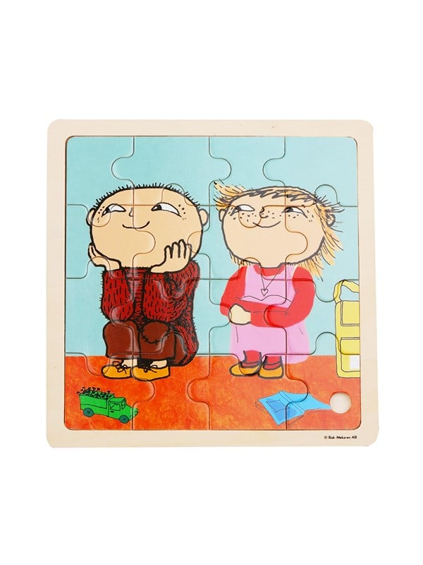 Alfons Åberg - Framed Wooden Puzzle - Friends
