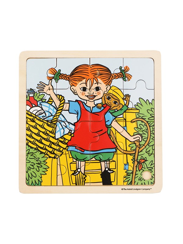 Pippi Langstrømpe Pippi - Framed Wooden Puzzle - Pippi And Mr. Nilss