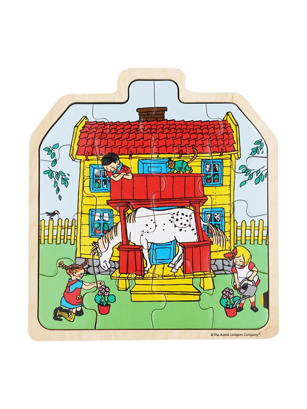 Pippi Langstrømpe Pippi - Framed Wooden Puzzle - House