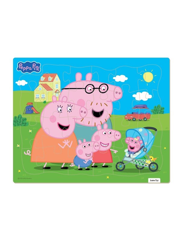 Peppa Pig - Framed Cardboard Puzzle - Family