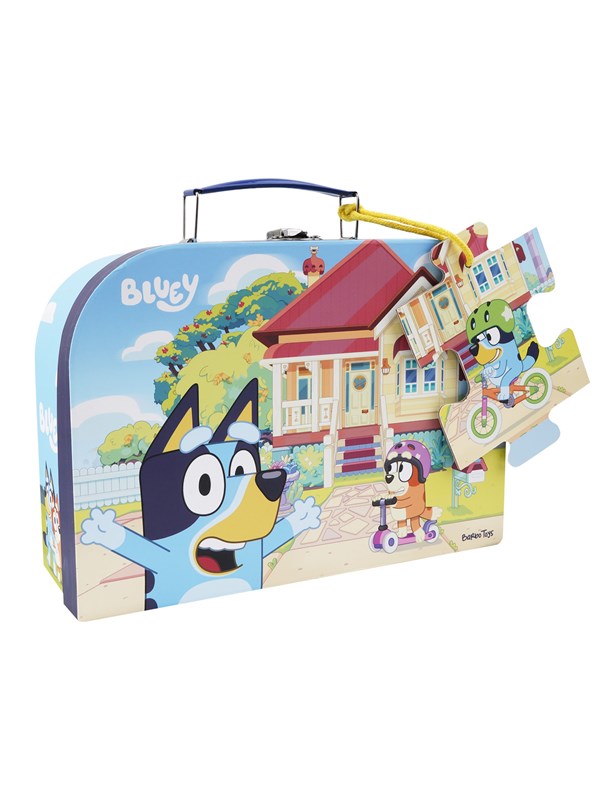 Bluey - Suitcase w. Puzzle - Bike