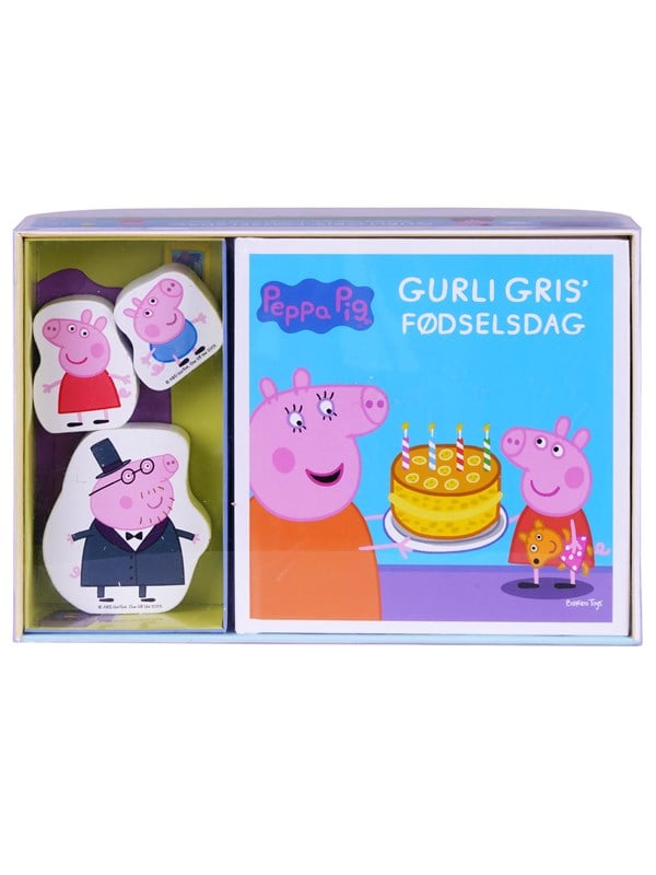 - Bog med 3 træfigurer - Gurli Gris Føds