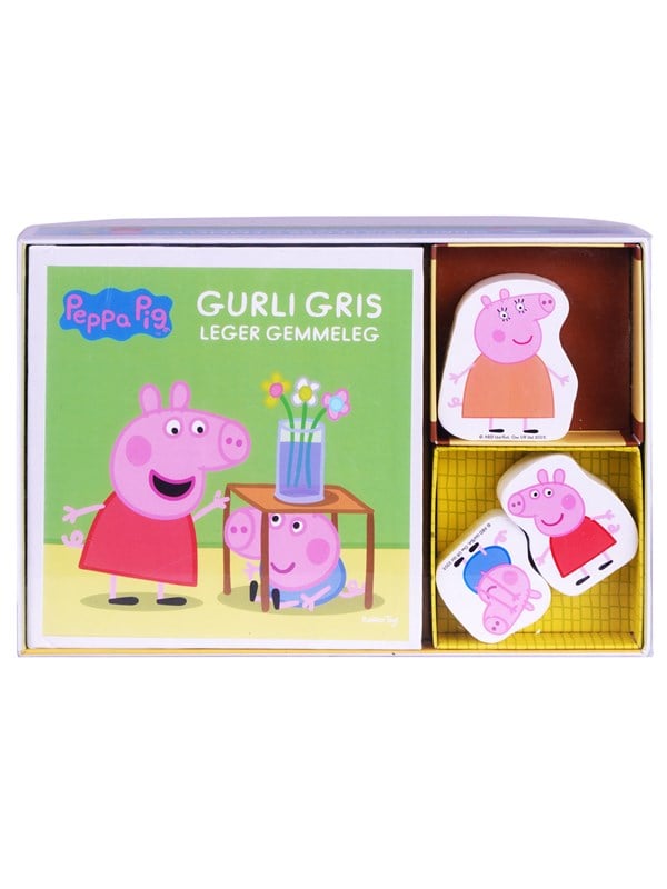 - Bog med 3 træfigurer - Gurli Gris Lege