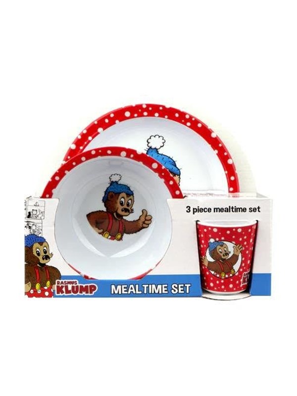 Rasmus Klump - Mealtime Set - 3pcs - Red