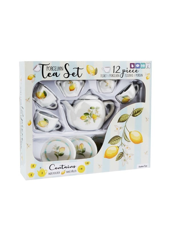 Barbo Classic Porcelain Tea Set - Lemon