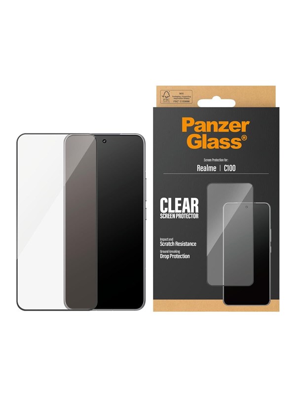 PanzerGlass Screen Protector Realme C100 | Ultra-Wide Fit