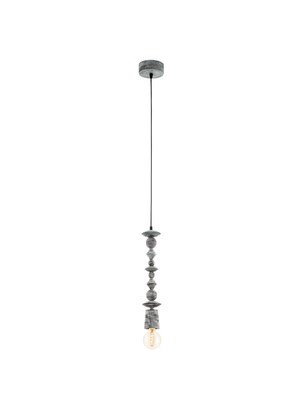 EGLO Vintage Avoltri - Hanglamp - 1 Lichts - Patina Zwart