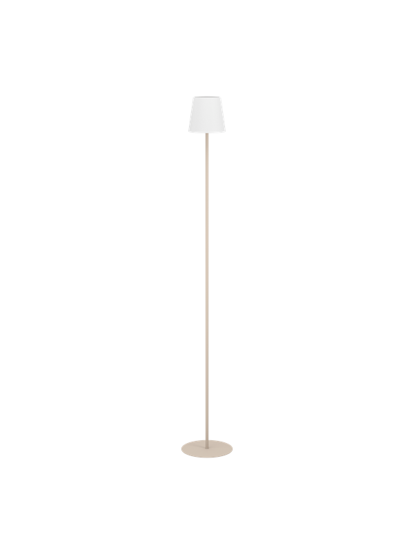 EGLO Fiorana Vloerlamp - E14 - Hoogte 140,5 cm - Zandkleur|Wit