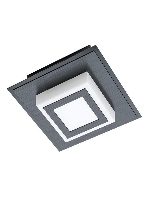 EGLO MASIANO 1 WAND/PLAFOND 340LM ZWART/SATIJN