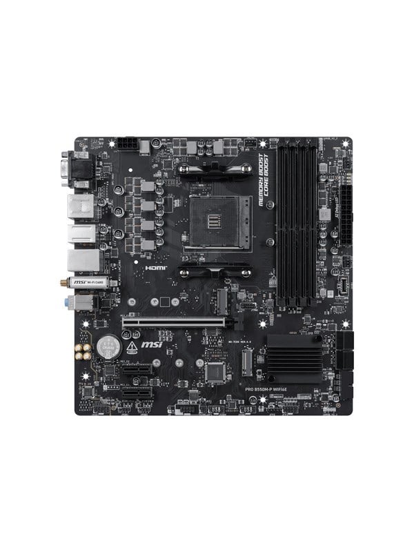 MSI PRO B550M-P WIFI6E - motherboard - micro ATX - Socket AM4 - AMD B550 Moederbord - AMD B550 - AMD AM4 - DDR4 RAM - Micro-ATX