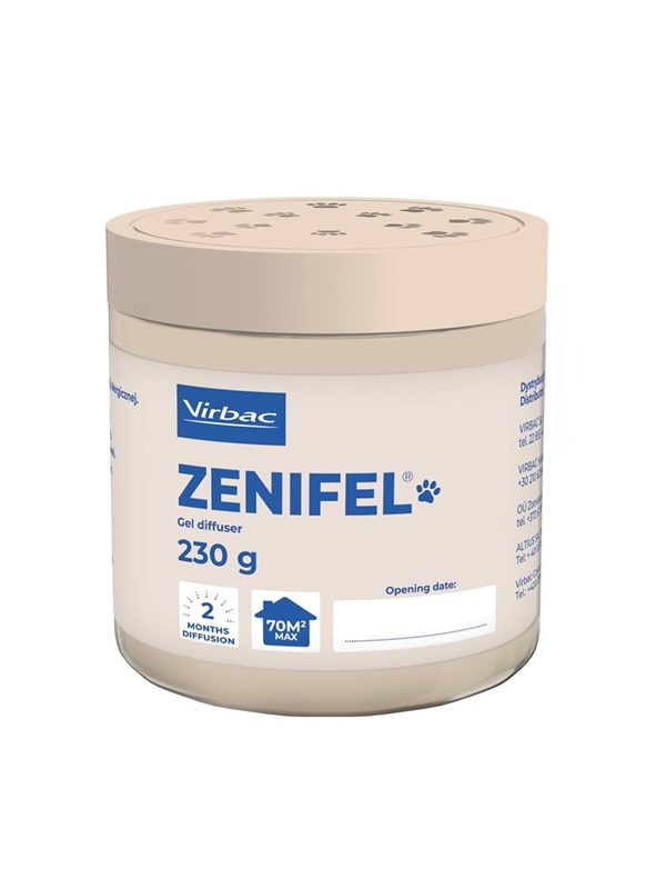 VIRBAC Zenifel - gel diffuser with calming cat pheromones - 230 g