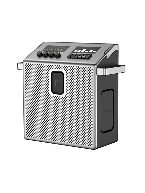 MONDO Medium Bluetooth Speaker – 60W – USB-C Fast Charging – tot 8uur Speelduur – 2025 model – Metaal Grijs