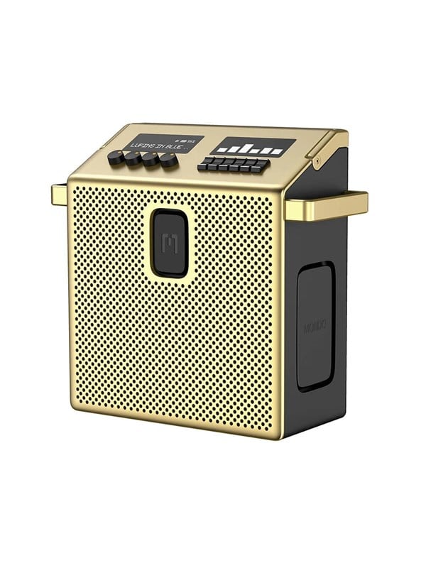 MONDO Medium Bluetooth Speaker – 60W – USB-C Fast Charging – tot 8uur Speelduur – 2025 model – Goud Brons