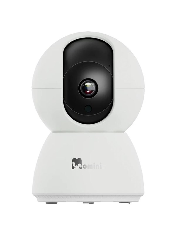 Momini KiddLok Baby Monitor with Night Light Two-Way Communication 1080p Wi-Fi White