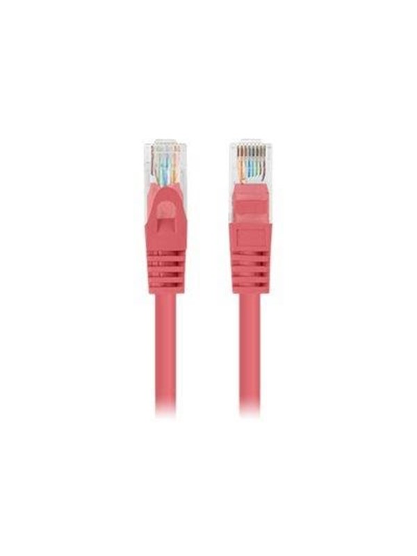 Lanberg patch cable - 1 m - red RAL 3017 - Rood