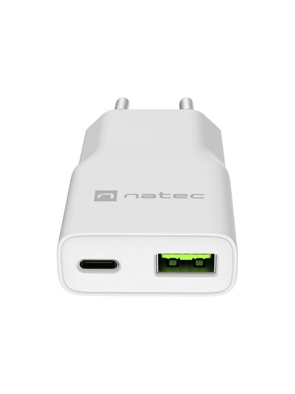 Natec Ribera power adapter - GaN slim - USB USB-C - 20 watt