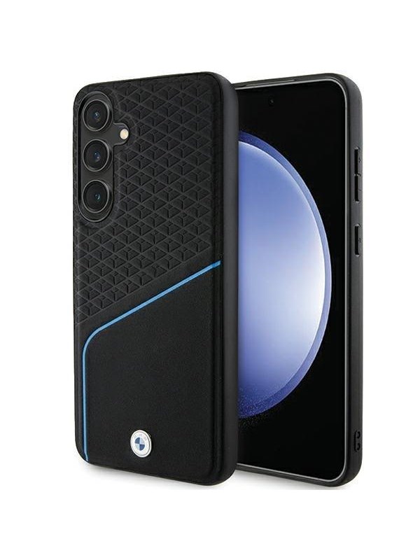 BMW BMHMS24S23RDCLK S24 S921 black/black hardcase Signature Leather Textured & Line MagSafe