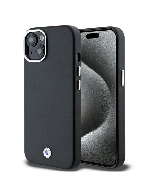 BMW Signature Wrapped Metal MagSafe Case for iPhone 14/15/13 - Black