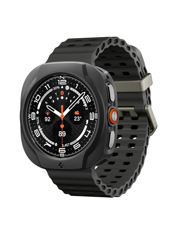 Spigen Liquid Air - Hoesje Geschikt voor Samsung Galaxy Watch Ultra 2 - Bumper Case Matte Zwart