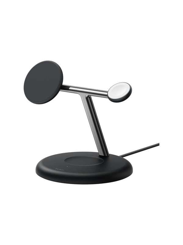 Belkin UltraCharge wireless charging stand - 3-in-1 Qi2 - + AC power adapter - 25 watt