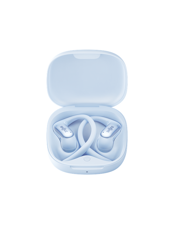 Shokz OpenFit Air 2 - Open-Ear - OpenBass 2.0 - 36 uur batterij - IP55 - Ice Blue