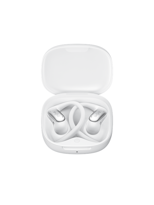 Shokz OpenFit Air 2 - Open-Ear - OpenBass 2.0 - 36 uur batterij - IP55 - Wit