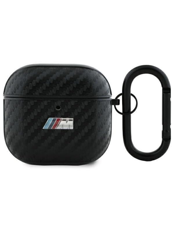 BMW BMA4CMPUCA AirPods 4 cover black/black PU Carbon M Collection