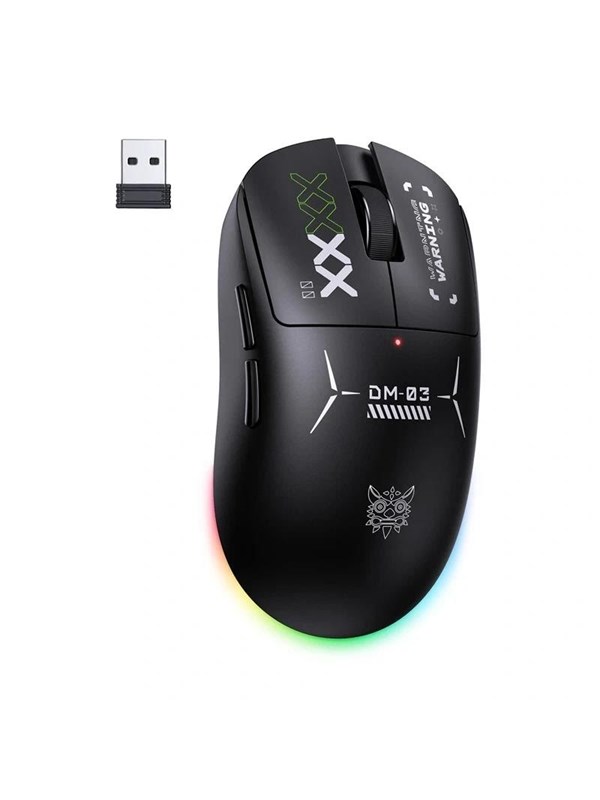 ONIKUMA DM03 RGB Gaming Mouse - Black - Muis - Zwart