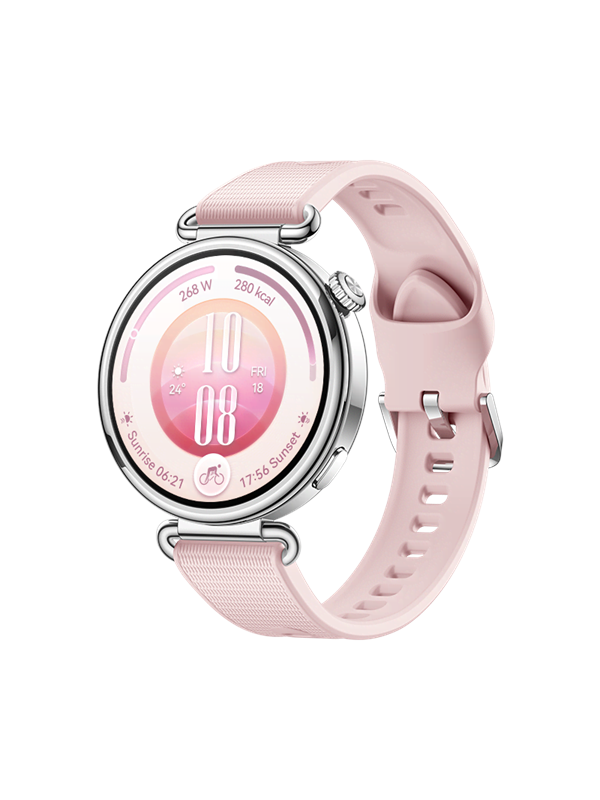 Huawei WATCH GT 7 41 mm /EasyCross roze fluoroelastomeer band / Batterijduur tot 21 dagen /GPS /Compatibel met iOS en Android