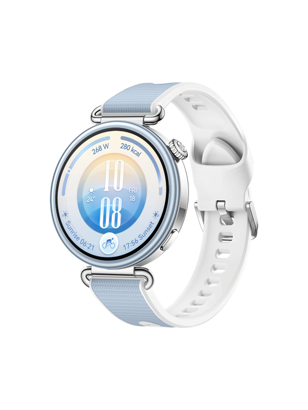 Huawei WATCH GT 7 41 mm /EasyCross blue fluoroelastomeer band / Batterijduur tot 21 dagen /GPS /Compatibel met iOS en Android