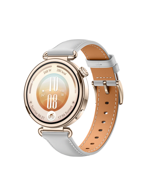Huawei WATCH GT 7 41mm/ Limited Edition/ Grijs leer band / Batterijduur tot 21 dagen /GPS /Compatibel met iOS en Android