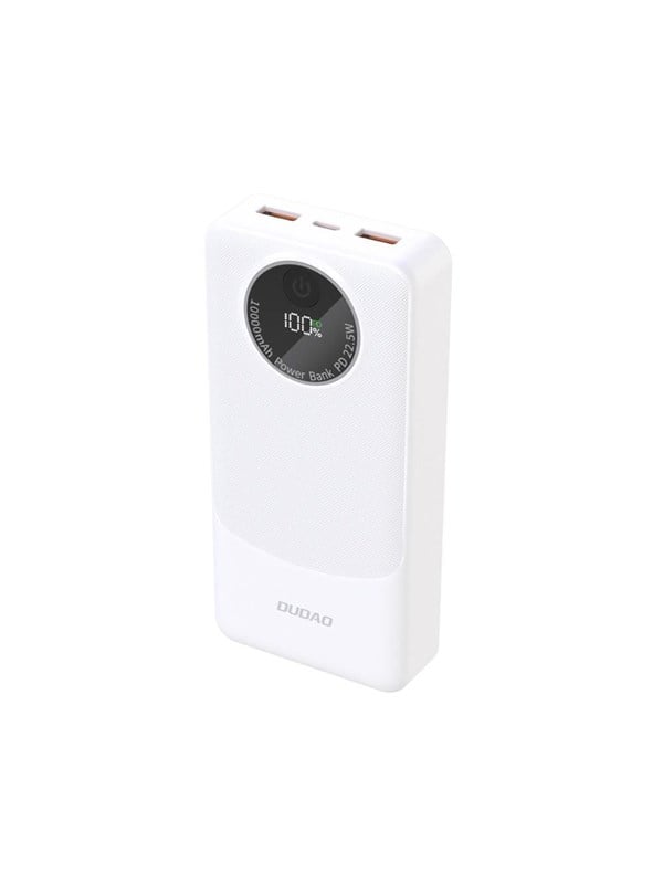 Dudao K12Pro Power Bank 22.5W PD 20000mAh USB-A USB-C - White