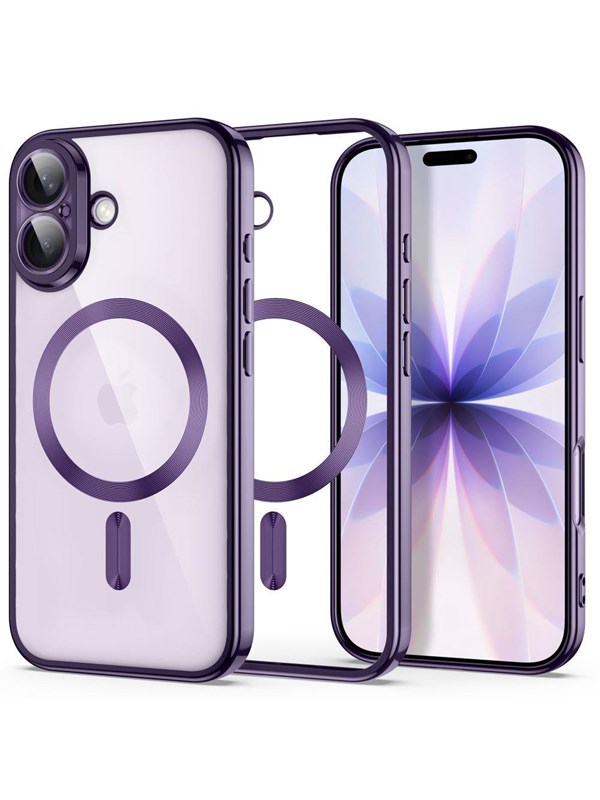Tech-Protect MagFlex Case for iPhone 17 - Transparent Purple
