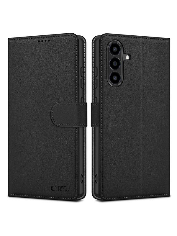 Tech-Protect Wallet Case for Samsung Galaxy A36 5G - Matte Black