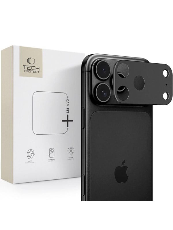 Tech-Protect Camalloy Fit+ Camera Cover for iPhone 18 Pro Max - Black