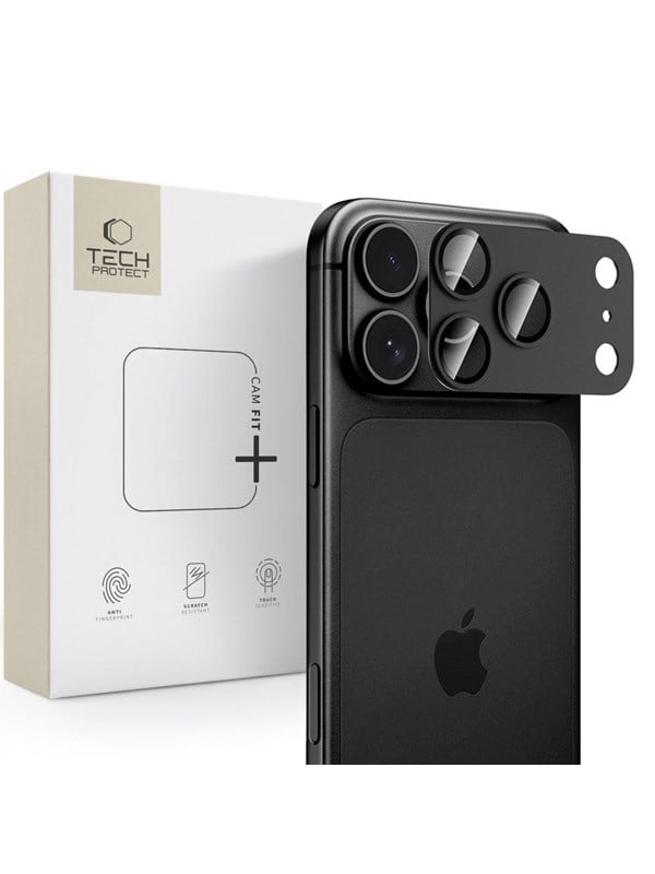 Tech-Protect Camfull Fit+ Camera Cover for iPhone 18 Pro - Black