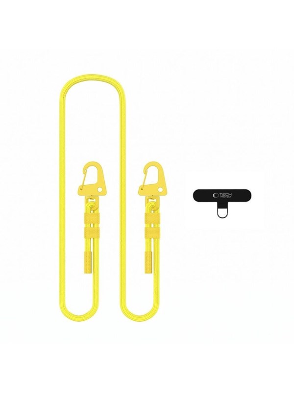 Tech-Protect C5SD Rope CrossBody Phone Lanyard - Yellow