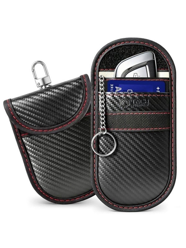 Tech-Protect KLR100 RFID anti-theft case - black & red