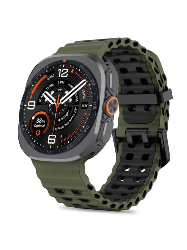 Tech-Protect Iconband Pro for Samsung Galaxy Watch Ultra/Ultra2 47mm - Green/Black