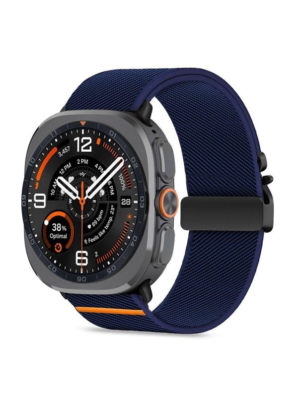 Tech-Protect Nylon Clasp for Samsung Galaxy Watch Ultra/Ultra2 47mm - Navy Blue