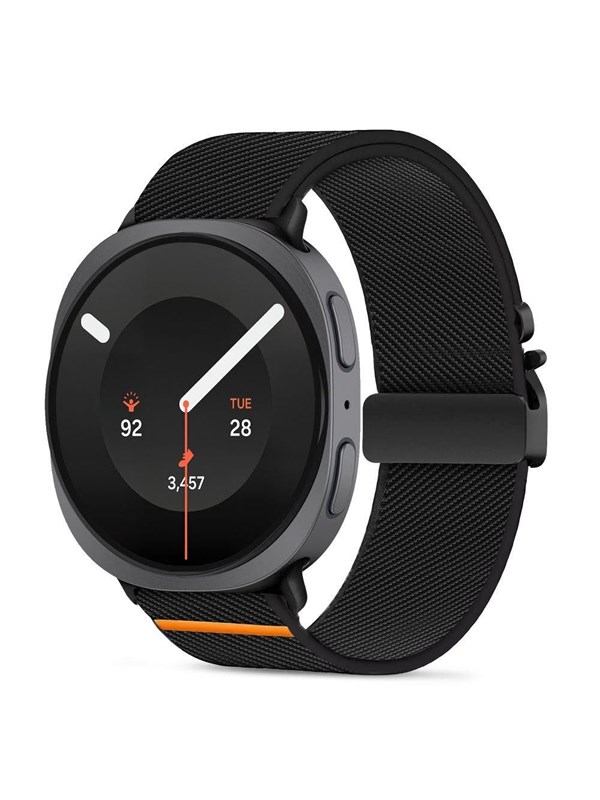 Tech-Protect Nylon Clasp Strap for Samsung Galaxy Watch 8/9 - 40/44/46mm - Black