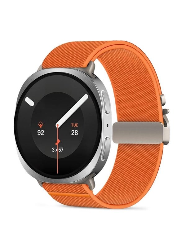 Tech-Protect Nylon Clasp Strap for Samsung Galaxy Watch 8/9 - 40/44/46mm - Orange