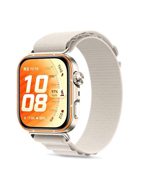 Tech-Protect Nylon Pro Strap for Huawei Watch Fit 3 / 4 / 4 Pro / 5 / 5 Pro - Beige
